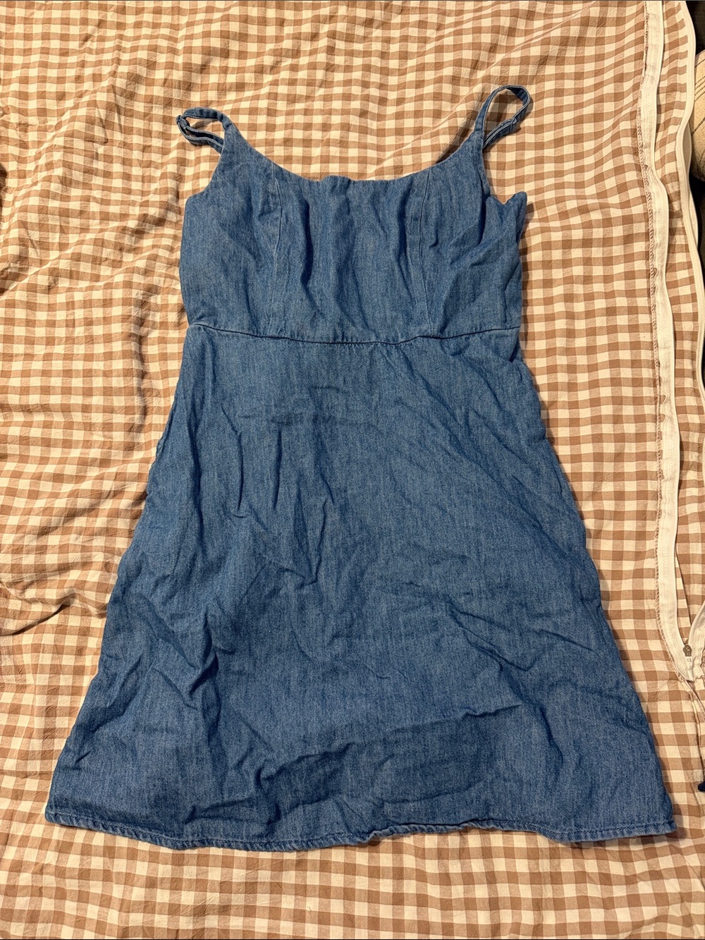 Old Navy Blue Denim Spaghetti-Strap Dress
